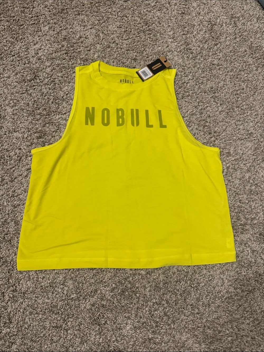 NOBULL Bright Yellow Crop Performance Tank